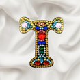 thumbnail image 2 of Christmas Letters Keychain 26 Letters Rhinestone Pendant, 2 of 8