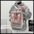 thumbnail image 2 of RXIRUCGD Sac à Dos Transparent Robuste Durable Sac à Livres Transparent pour l'École, le Travail Rose, 2 of 7