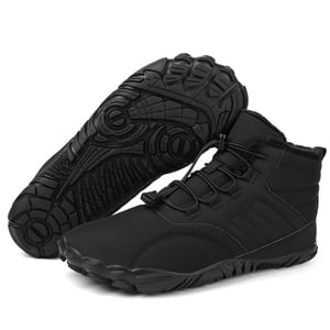 Winter Shoes Men Women Waterproof Running Shoes Snow Boots Warm Cotton Shoes Padded High-top Non-Slip Outdoor Barefoot Sneakers