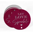 thumbnail image 2 of Inkdotpot Pack Of 100 Real Silver Foil Paper Tags Let Love Sparkle Wedding Favor Hang Tags, 2 of 6