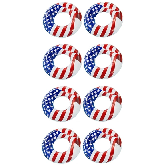 Swimline Bouée Gonflable Drapeau Américain de 36 Pouces pour Piscine et Lac (Lot de 8)