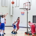 thumbnail image 2 of Costway Support de Panier de Basketball Portable 6,3 Pi-8,1 Pi Réglable avec Roues et Protège-Bords, 2 of 9