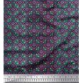 thumbnail image 1 of Soimoi Viscose Chiffon Fabric Stripe & Moroccan Kaleidoscope Decor Fabric Printed Yard 42 Inch Wide, 1 of 3