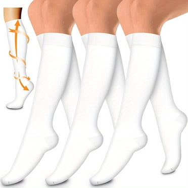 3pairs Copper Compression Socks For Blood Circulation 15-20mm Hg  Compression Socks For Women And Men