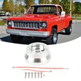 thumbnail image 4 of Steering Wheel Hub, 5 And 6 Hole Strong Bearing Silver Adapter Polished Capacity Replacement For Flaming River, 4 of 8