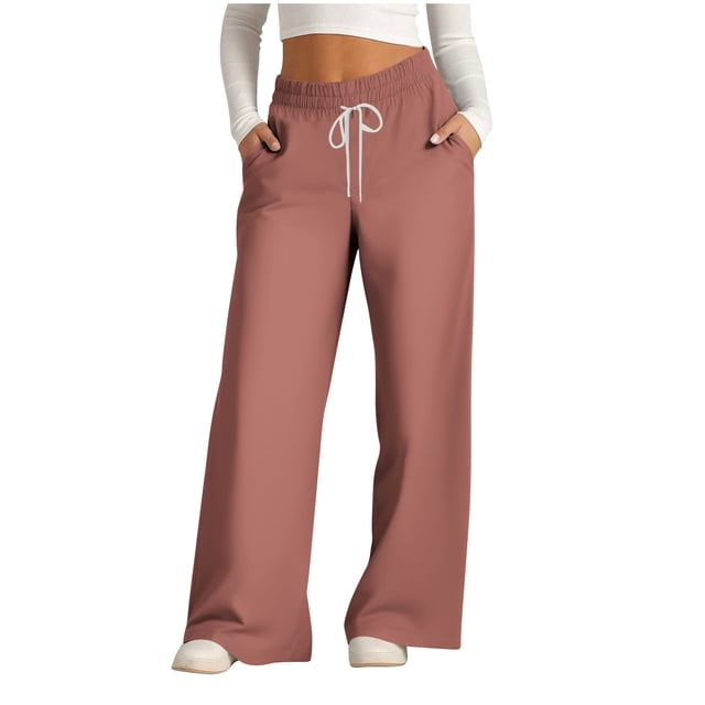 Pantalon pour Femmes, Pantalon Grand à Cordon pour Femmes à Rayures Tendance Imprimées