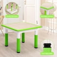 thumbnail image 3 of OUYAWEI Table and Chairs Set for Ages 2-10, Height Adjustable Desk with 4 Seats,Arts & Crafts Table,Graffiti Desktop, Non-Slip Legs, Max 300lbs, Children Multi-Activity Table for Classrooms,Daycares, 3 of 7
