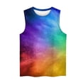 thumbnail image 3 of Snorda Blouses Sans Manches Mode Imprimée Confortable Respirant Col en V pour Femmes Grande Taille Tank Tops S-4TG, 3 of 4