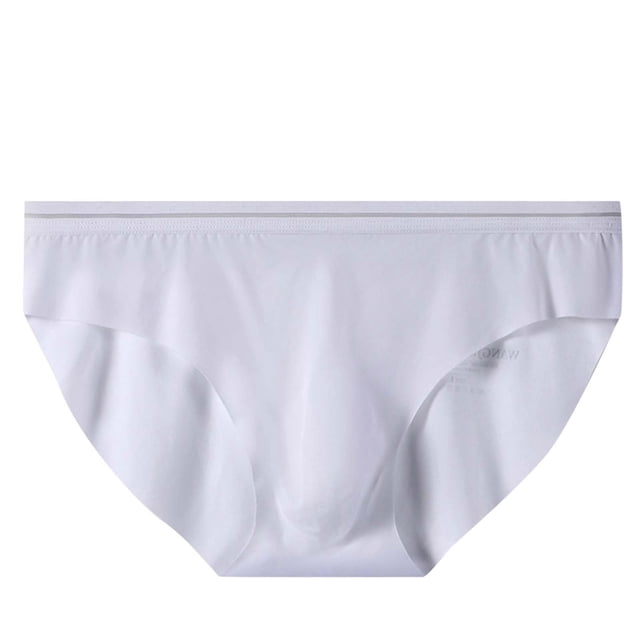 Culottes une Pièce Sans Coutures en Soie Glacée Unies pour Hommes
