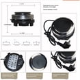 thumbnail image 2 of Small Hot Plate Mini Hot Plate, 500W Hot Plate Electric Single Burner Mini Portable Stove Cooktop Coffee Heater Cooking Water Heat Adjustable Temperature for Camping Kitchen Moka Pot 110V, 2 of 5