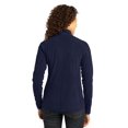 thumbnail image 2 of Port Authority Ladies Microfleece Jacket, True Navy L, 2 of 3