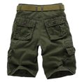 thumbnail image 3 of Birdeem Men Casual Solid Fashion Zipper Button Pockets Cropped Cargo Shorts, 3 of 9