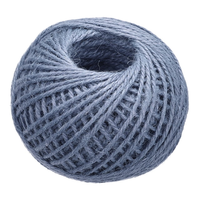 Uxcell 164 Feet 0.08" Jute Twine Jute Rope Jute Twine String Cords Gray for DIY