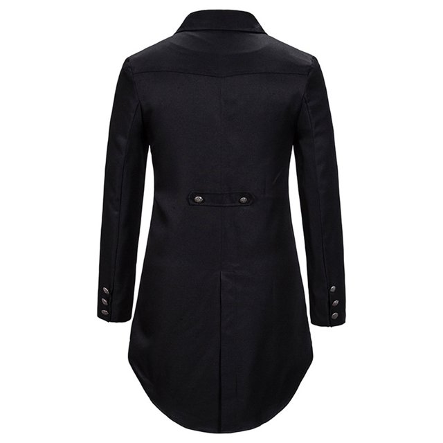 Robe de Soirée pour Homme Smoking à Manches Longues Simple Cinq Boutons Col Rabattu Complet