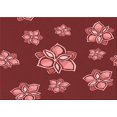 thumbnail image 1 of Ahgly Company Tapis Rectangulaire Lavable en Machine Intérieur Transitionnel Rouge Canneberge, 7 Pieds x 9 Pieds, 1 of 7