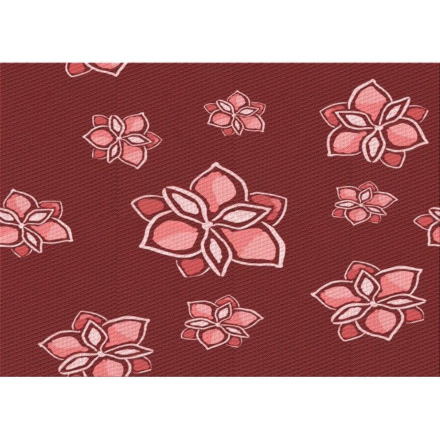 Ahgly Company Tapis Rectangulaire Lavable en Machine Intérieur Transitionnel Rouge Canneberge, 7 Pieds x 9 Pieds