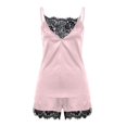 thumbnail image 5 of Ensemble de Pyjama Lingerie Babydoll en Satin et Dentelle pour Femmes, 5 of 5