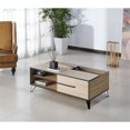 thumbnail image 5 of Bowery Hill Modern Wood Storage Coffee Table in Natural Oak Finish, 5 of 5