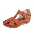 thumbnail image 2 of Babysbule Sandales pour Femmes Mode Sandales à Enfiler Ajourées Confortables Sandales à Talon Compensé Plage Chaussures Décontractées, 2 of 9