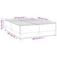 thumbnail image 2 of vidaXL Bed Frame White 137x190 cm Full Faux Leather, 2 of 6