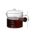 thumbnail image 4 of jifeng Cup Transparent Drinkware Bar cup walnut handle 150ml 150ml, 4 of 4