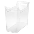 thumbnail image 1 of Sterilite Narrow Shelf Home Storage Organizing Plastic Container, 6 Pack, Clear, 1 of 6