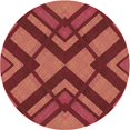 thumbnail image 1 of Ahgly Tapis d'Intérieur Lavable en Machine Carré Transitionnel Orange Vif, 3 Pieds Carré, 1 of 7