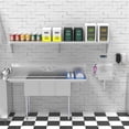 thumbnail image 2 of Koolmore Tablette Murale en Acier Inoxydable 12x72 NSF pour Cuisine, Argent, 2 of 7