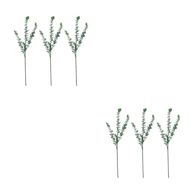 Transemion 3pcs Beautiful Artificial Flower Arrangements Realistic Appearance Wide Artificial Flowers For Decoration Wedding Decor green 2Set