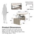 thumbnail image 3 of Mr. Kate Winston Lift Top Coffee Table, Terrazzo, 3 of 9