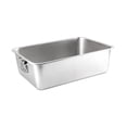 thumbnail image 2 of Open Top Pet Cat Kitten Potty Toilet Stainless Steel Large Modern 50cmx35cmx10cm, 2 of 8