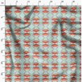 thumbnail image 3 of Soimoi Green polyester Crepe Fabric Crabs Ocean Print Sewing Fabric Yard 42 Inch Wide, 3 of 6