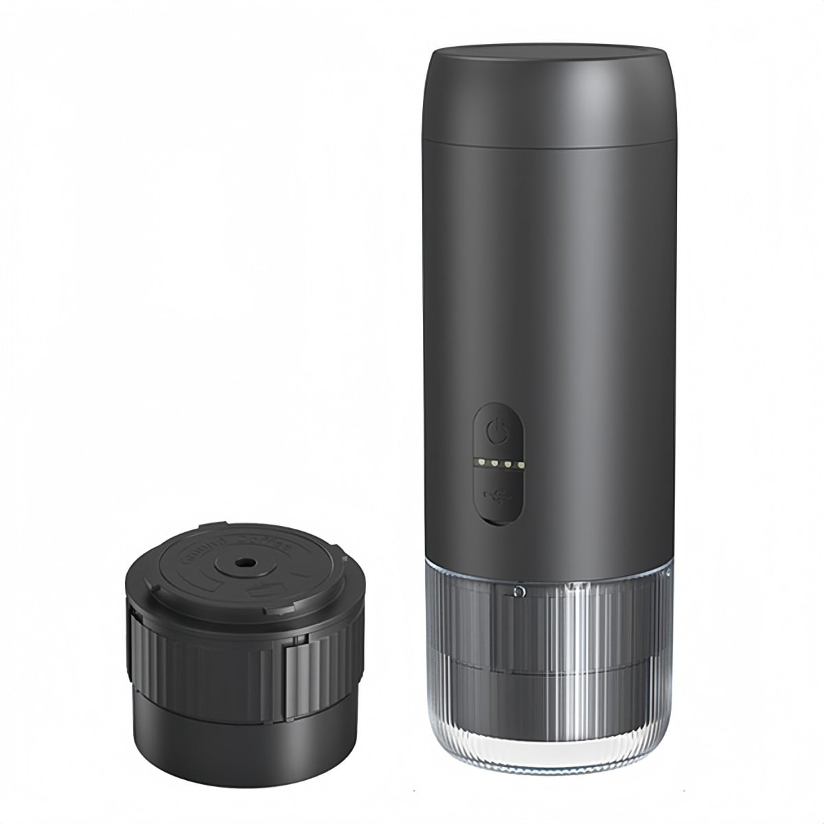 Portable Espresso Maker 20 Bar Electric Coffee Machine Rechargeable USB Compact For Home for Camping Travel Office Quick Heat Easy Clean For Barista Style Brewing Black