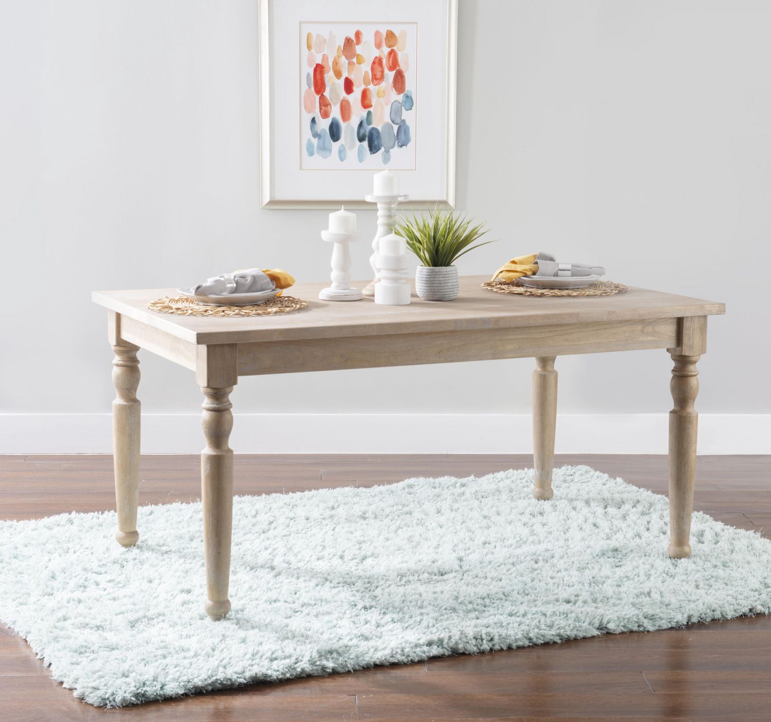 Hayes Light Natural Brown Rectangular Dining Table