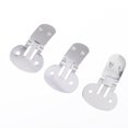 thumbnail image 4 of 20 Pieces Stainless Steel Flat Blank Shoe Clips DIY Crafts Findings Big, 4 of 9