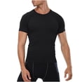 thumbnail image 1 of Kaemgyyd Chandail de Compression Homme Respirant à Manches Courtes Ajusté Athlétique Sport sous-Vêtement Séchage Rapide Extensible Course Entraînement Hauts, 1 of 7