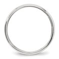 thumbnail image 2 of Bague Demi-Ronde en Or Blanc 10K 4mm Milgrain Taille 8, 2 of 4