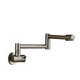 thumbnail image 1 of Pot Filler Double Joint Spout Folding Stretchable Swing Arm Wall Brass Kitchen Faucet Single Hole Two Handle Kitchen Sink Faucet ,bar Laundry RV Farmhouse, 1 of 7