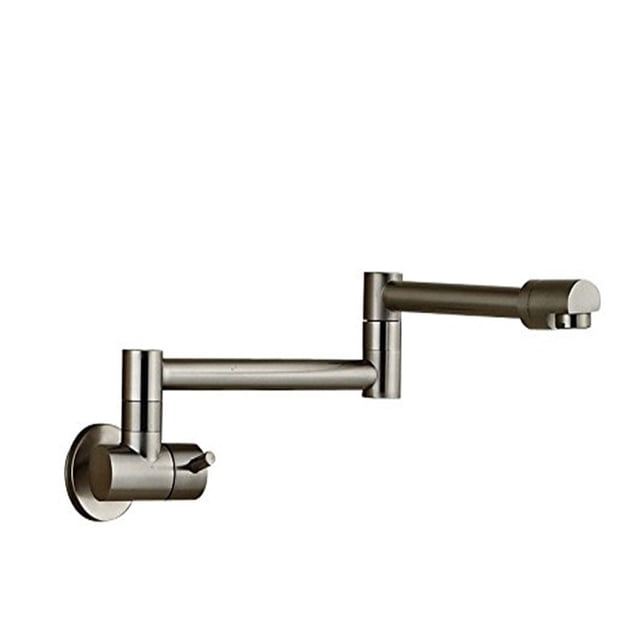 Pot Filler Double Joint Spout Folding Stretchable Swing Arm Wall Brass Kitchen Faucet Single Hole Two Handle Kitchen Sink Faucet ,bar Laundry RV Farmhouse