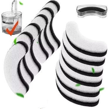 12 Pack Pet Replacement Foam Sponge Pre-Filters Fit for Clear Fountain, Dog Dispenser,Cat Water Fountain Filters