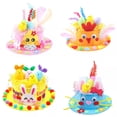 thumbnail image 2 of kurtrusly Complete Easter Hat Making Kit Eco-Friendly Non-Woven For Children Eco-friendly Easter Hats Are pink, 2 of 6
