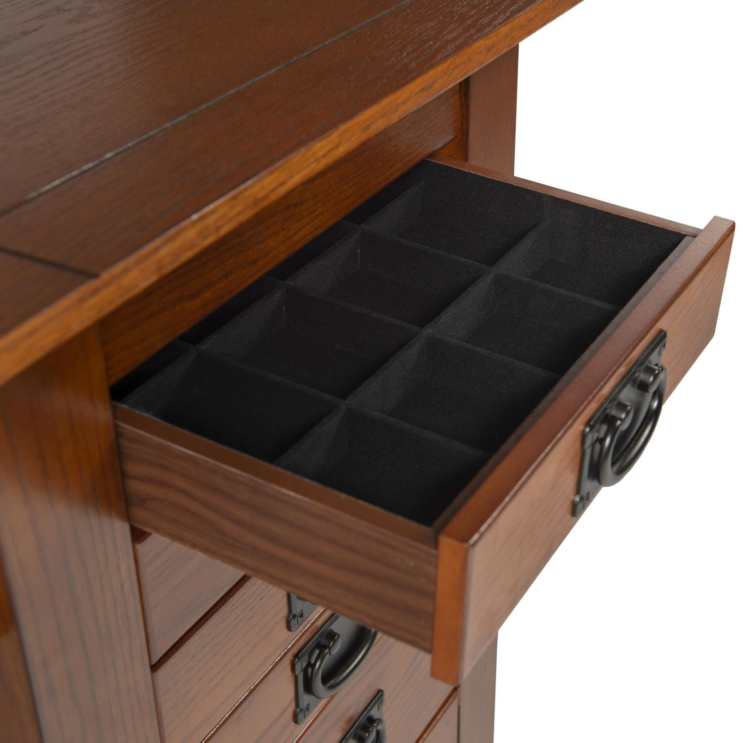 Drea Jewelry Armoire, Oak