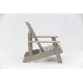 thumbnail image 3 of Backyard Lifestyles Adirondack Chair, Polycarbonate – Light Gray, Outdoor Patio Seating, 3 of 4
