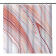 Gold and Pink Marble Shower Curtain Abstract Modern Fabric Shower Curtains for Bathroom Decor Luxury Shower Curtain Liner for Bathtub Waterproof and Machine Washable 72"x72"