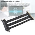 thumbnail image 4 of PCIe 4.0 Riser Cable, PCIe 4.0 X16 High Speed Flexible Extender Card Extension Port 180 Degree Adapter GPU Extension Cable for RTX 4090 Ti for 8900 Xt, 4 of 7