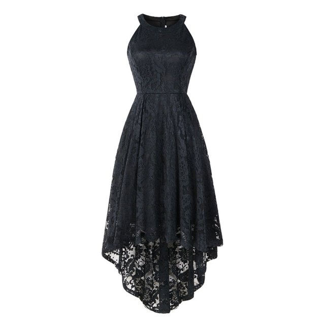 Ketyyh-chn99 Robes Formelles pour Femmes Robe de Cocktail Femmes Élégante à Manches Évasées Soirée Fête Robe Formelle Grande Taille Noir,m