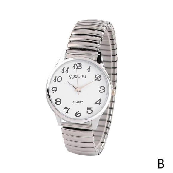 Unisex Wrist Watches Quartz Watch Expandable Stretch Gents Ladies Band HOT D4R3