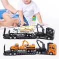 thumbnail image 2 of Pull-back Design Construction Trailer Model Moving Joints Detachable Head Construction Trailer Vehicle Model for Kids, 2 of 10