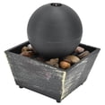 thumbnail image 2 of Cergrey USB Tabletop Ball Fountain LED Light & Stone Desktop Fountain For Home Decor, 2 of 8