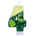 thumbnail image 1 of Fashion Creative Green Cartoon Number Candle, 3D Shaped Birthday Party Wax Candle, Decorative Age Digit Taper for Cake Celebration, 1 of 6